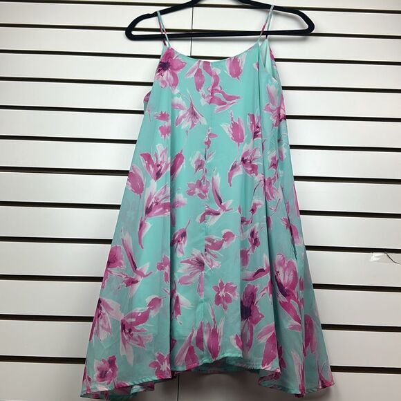 MINT FLORAL HALTER NECK SHORT DRESS Sz One Size - Picture 6 of 9